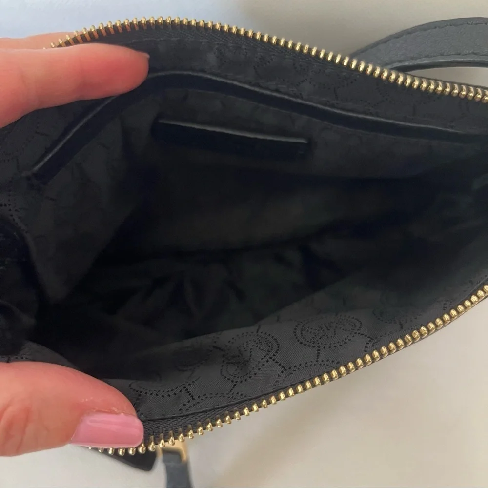 Michael Kors Black Leather Crossbody Bag